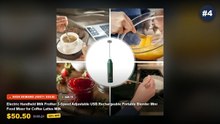 Why Everyone Is Buying Electric Milk Frothers Handheld For Lattes - Milk Frother Wand Coffee Frother Handheld Foam Maker...