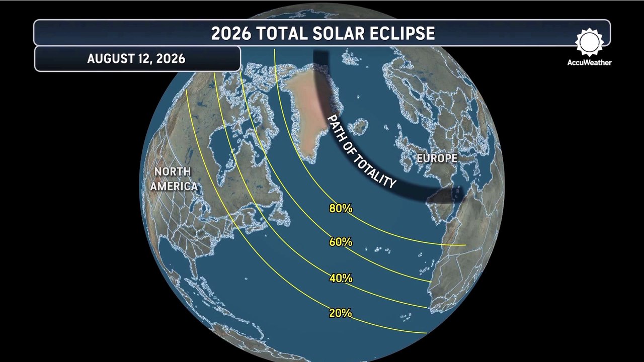 Cloud forecast for the upcoming 2026 total solar eclipse