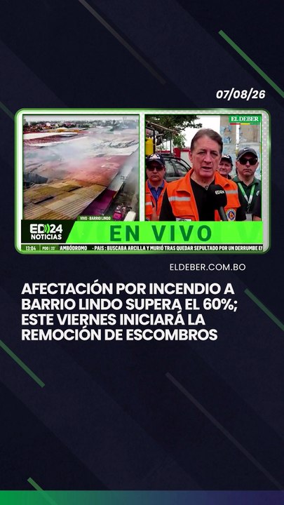Afectación por incendio a Barrio Lindo supera el 60%; este viernes iniciará la remoción de escombros