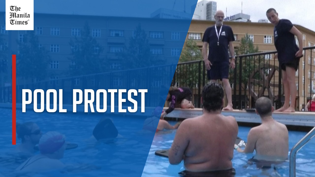 Berlin theatre installs outdoor swimming pool to protest lack of free ...