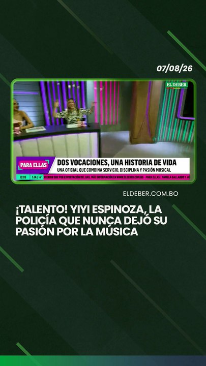 ¡Talento! Yiyi Espinoza, la policía que nunca dejó su pasión por la música