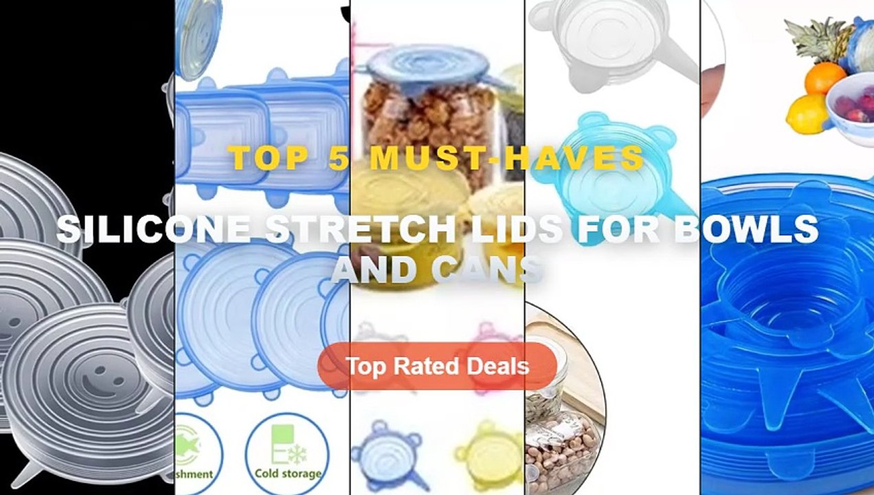 Ultimate Guide to the Best Silicone Stretch Lids For Bowls And Cans - Silicone Can Covers Small Silicone Stretch Lids 6p...