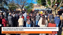 EN LA MISA DE SAN CAYETANO EL OBISPO MARTINEZ PUSO ÉNFASIS EN EL TRABAJO DIGNO PARA EL PUEBLO