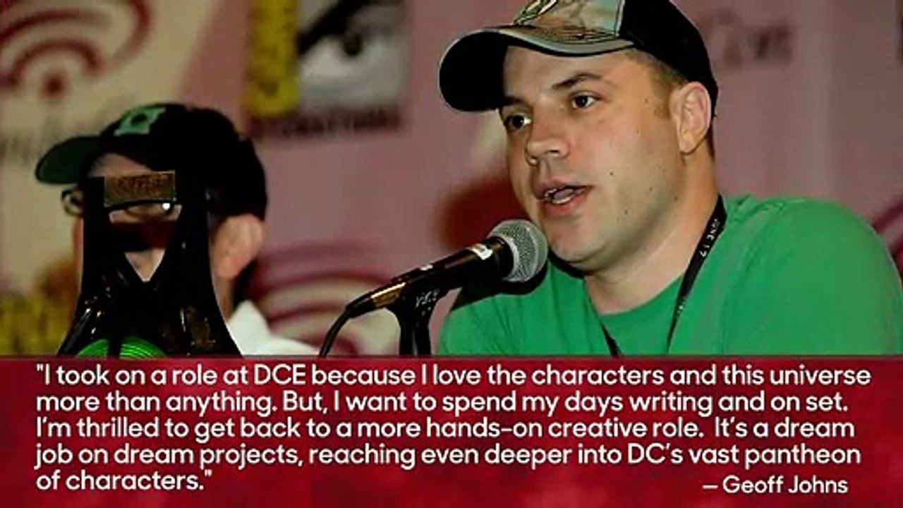 Geoff Johns Leaves DC Entertainment for Writer...