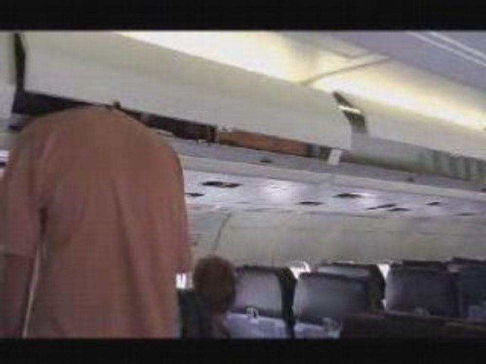 Manque d'attention dans l'avion