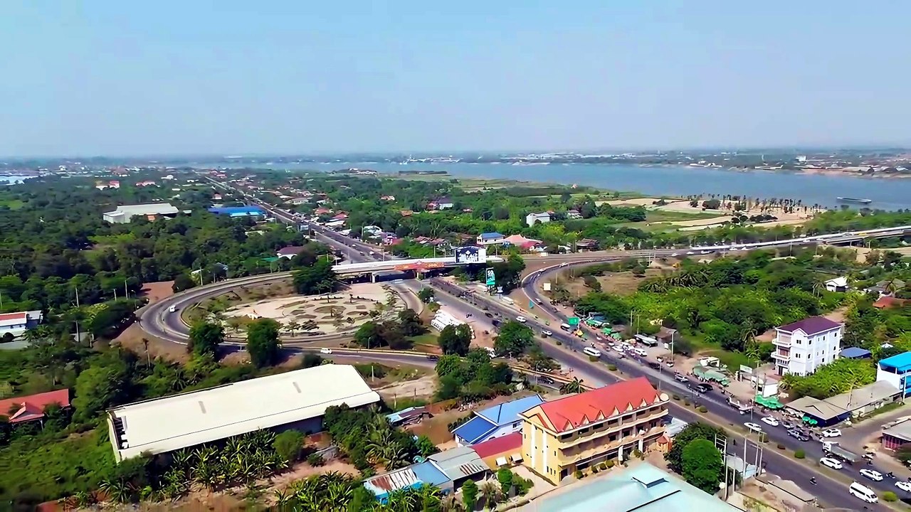 ភូមិសាស្ត្រស្ពានព្រែកតាមាក់ ខេត្តកណ្តាល | Prek Tamak Bridge Sky View