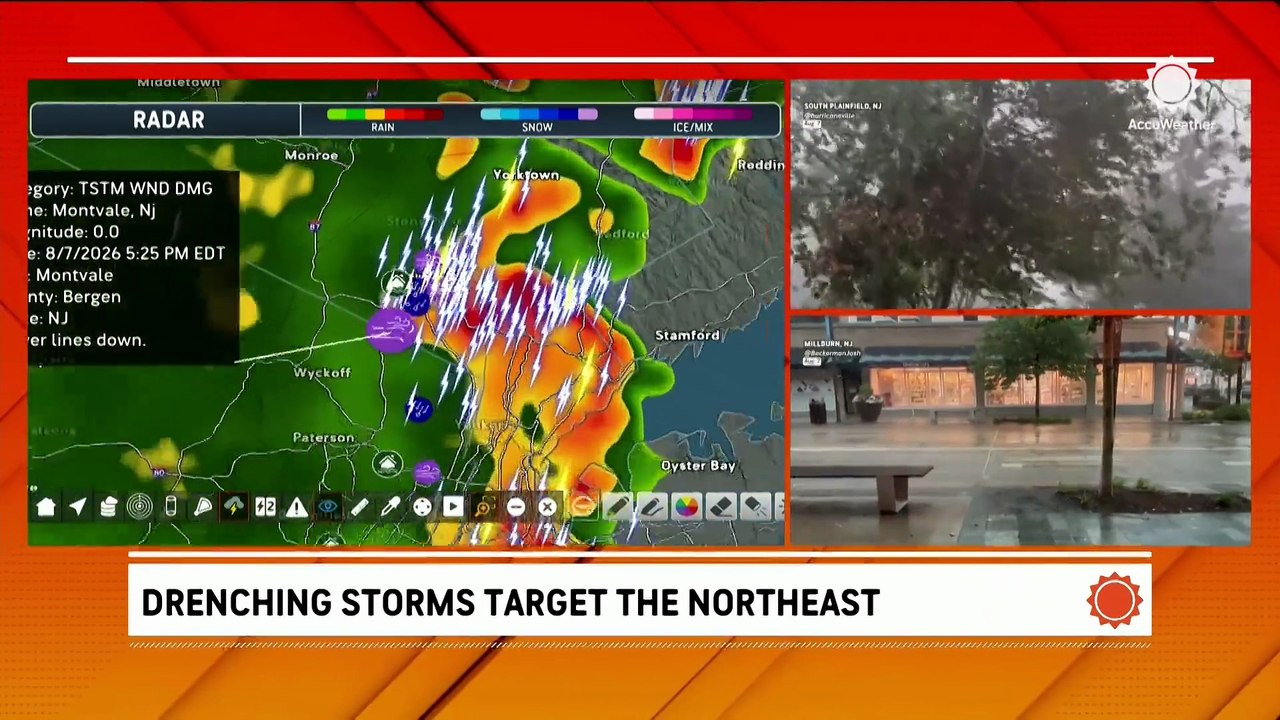 Powerful storms roar through the Northeast