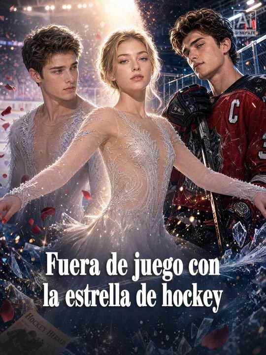 Fuera de juego con la estrella de hockey