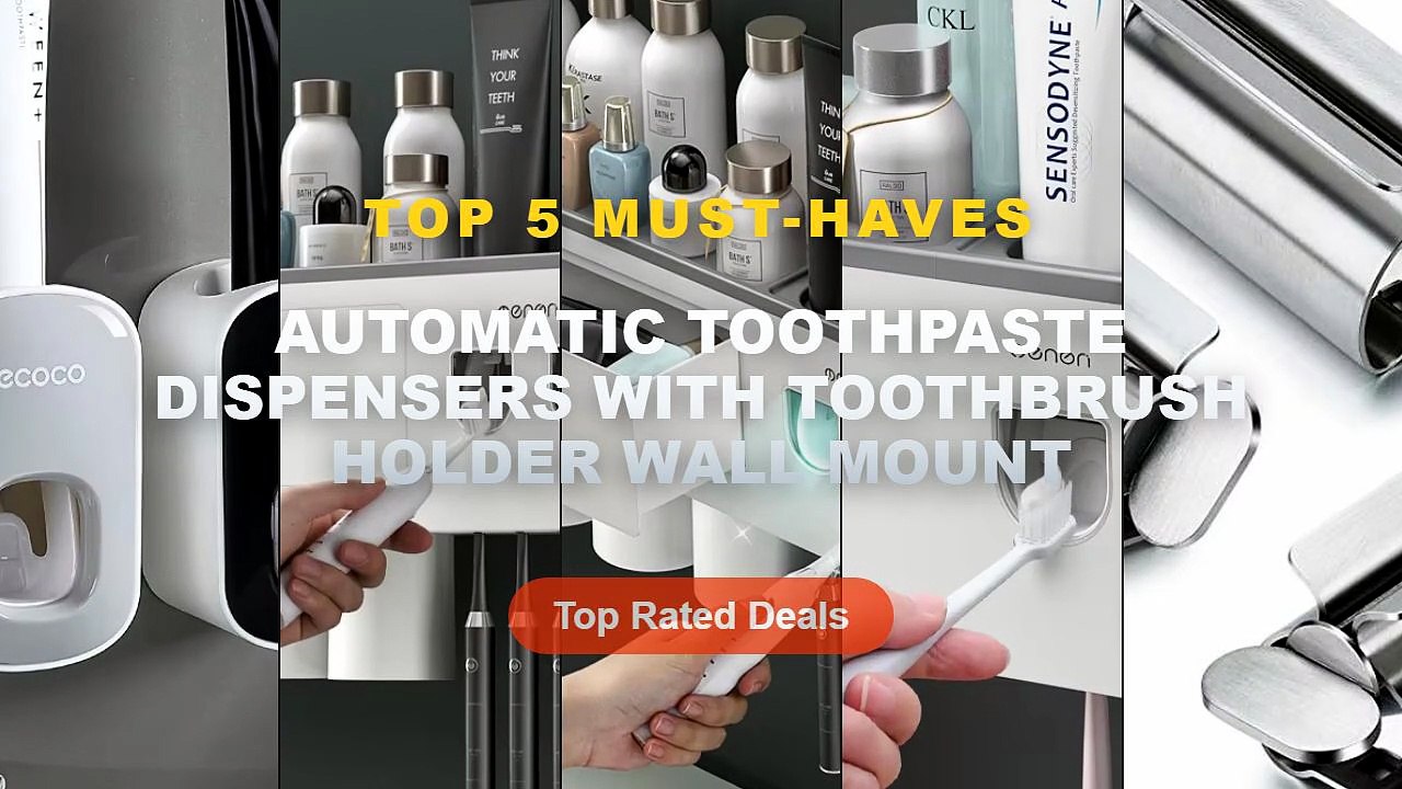 Why Everyone Is Buying Automatic Toothpaste Dispensers With Toothbrush Holder Wall Mount - Automatic Toothpaste Dispense...