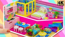 DIY Miniature Cardboard House #73 ❤️ Build Cute Apartment with Bathroom, Bedroom, Kitchen for Family