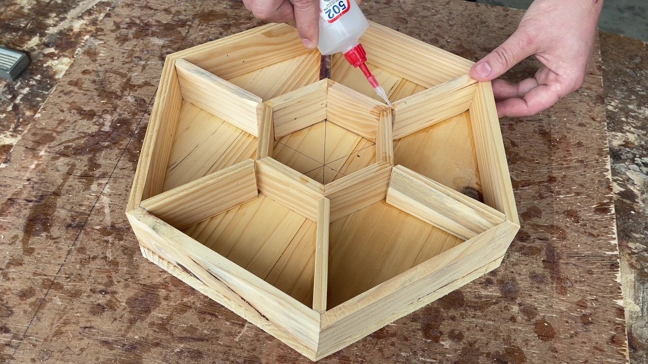 Woodworking Projects - A Wooden Storage Box,Suitable For Storing Candies, Jewelry, And Snacks