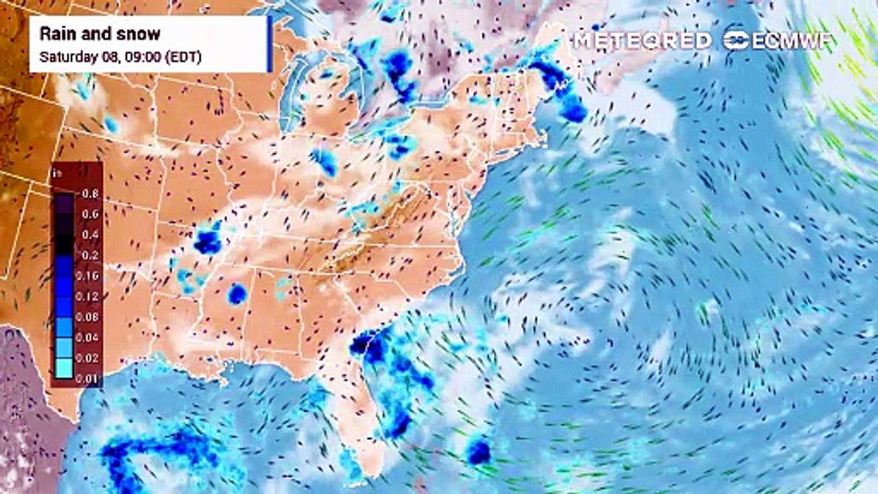 Showers and thunderstorms expected to move into the Great Lakes and Midwest on Monday