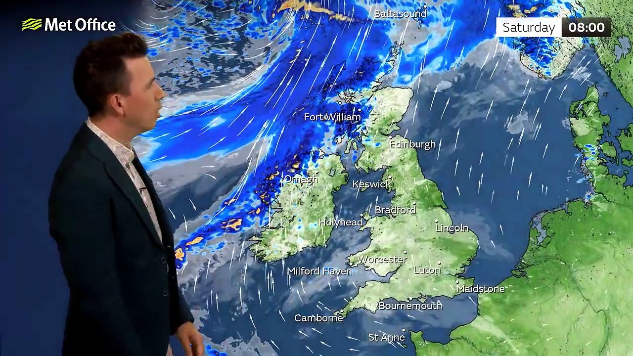Met Office Saturday Morning Weather Forecast 08/08/26