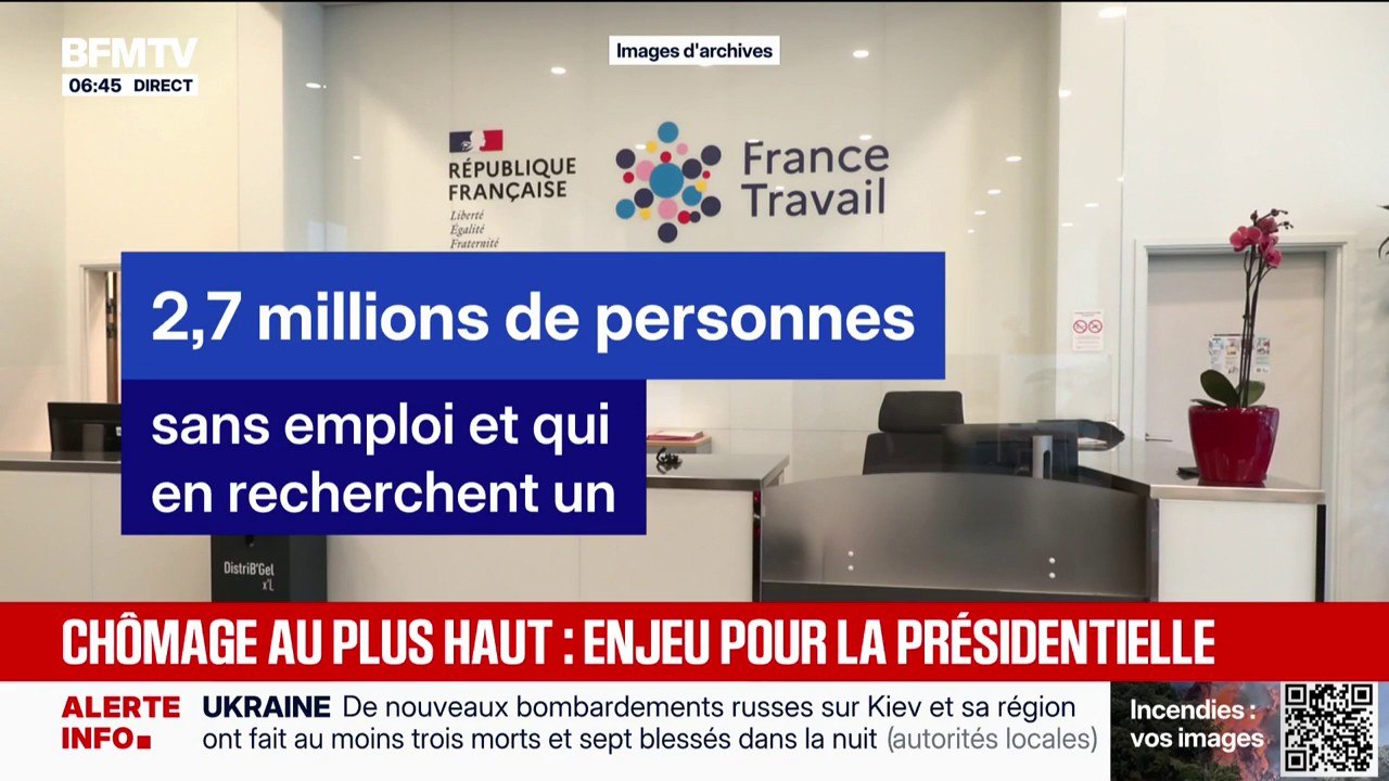 Le taux de chômage en France atteint son plus h...