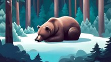 クマのケーキ切り