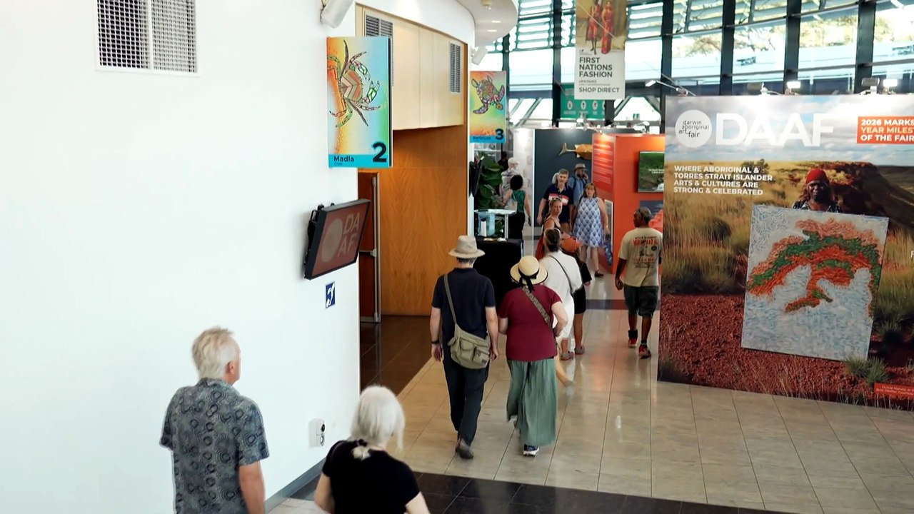 Australia's largest Aboriginal art fair kicks off in Darwin