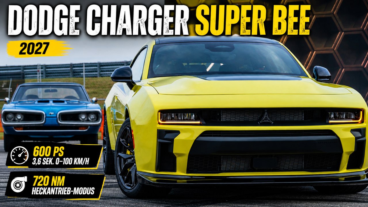 2027 Dodge Charger Super Bee: Die 600-PS-Biene ist wieder zurück
