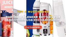 Ultimate Guide to the Best Portable Blender Bottles For Smoothies USB Rechargeable - USB Rechargeable 450ml Portable Ble...