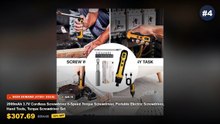 Top 5 Best Cordless Electric Screwdriver Sets For DIY Home (Must Have!) - 2000mAh 3.7V Cordless Screwdriver 6 Speed Torq...