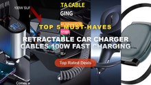 Retractable Car Charger Cables 100W Fast Charging: Top 5 Best Sellers - 100W USB C To Type C Mobile Phone Charge Wire US...