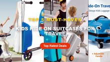 Cheap & Best Kids Ride On Suitcases For Travel Unboxing & Review - 20 inch Ride on Suitcase for Kids Carry on Luggage wi...