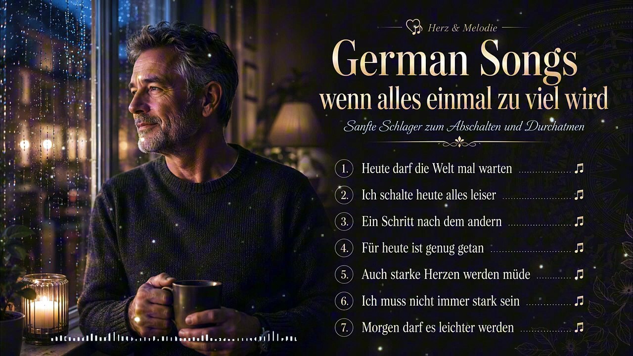 German Songs wenn alles einmal zu viel wird | Sanfte Schlager zum Abschalten und Durchatmen