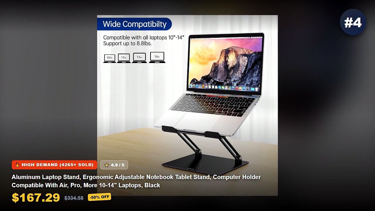 Ultimate Guide to the Best Adjustable Laptop Stands For Desk Aluminum - Laptop Stand Adjustable Aluminum Alloy Notebook ...