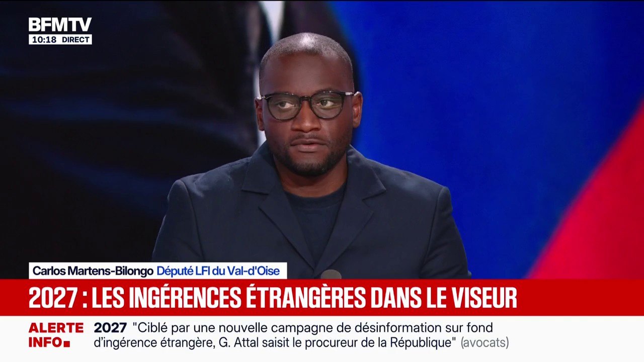 Ingérences étrangères: "C'est l'ensemble de notre pays qui est attaqué", affirme Carlos Martens-Bilongo, député LFI du Val-d'Oise