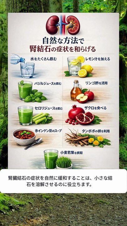 腎臓結石の症状を和らげる自然療法と方法