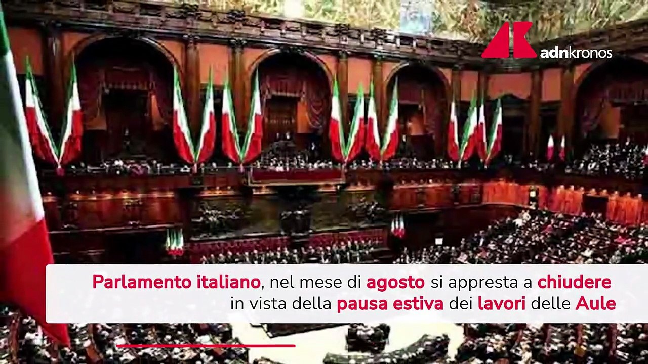 Chiusura estiva del Parlamento, le date