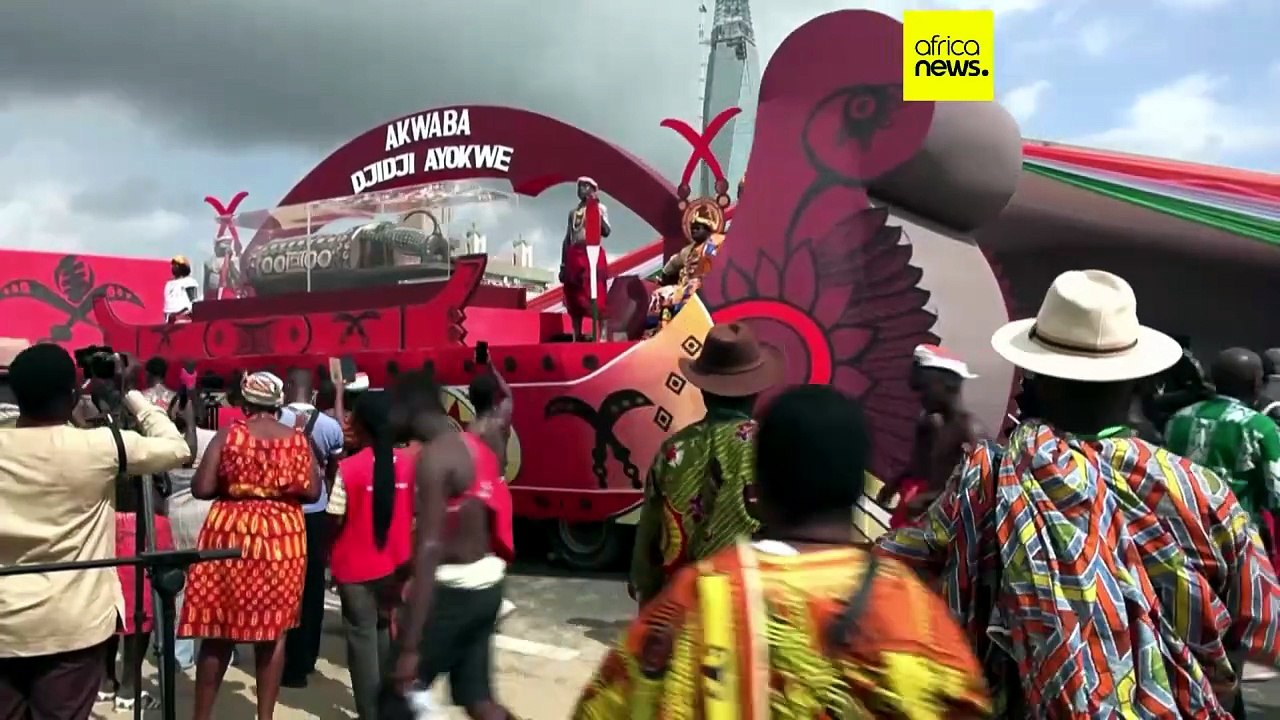 Ivory Coast celebrates return of sacred 'talking drum' looted by France
