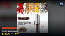 Don't Buy Electric Spice Grinders Rechargeable For Kitchen Before Watching This! - 1/2pcs Automatic Pepper Grinder Salt ...