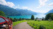 Switzerland Lakeside Travel From Brienz 4K 60fps