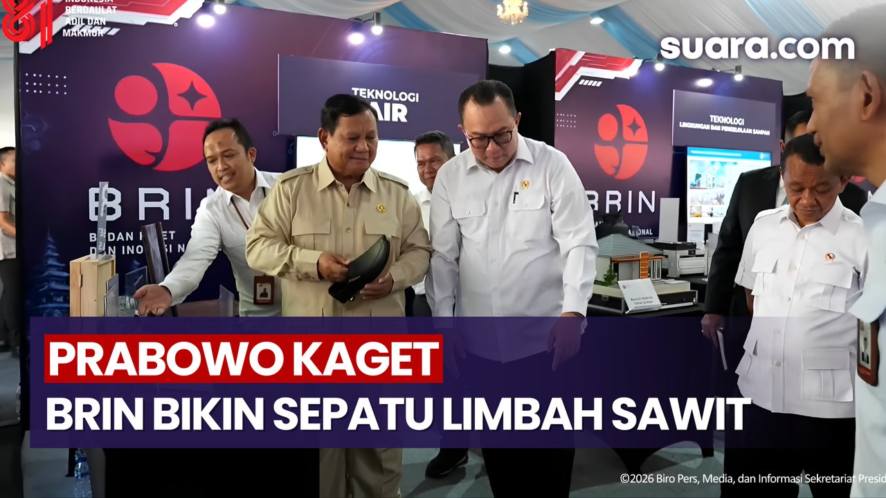 Prabowo Kaget, BRIN Bikin Sepatu Dari Limbah Sawit Dijual Rp60 Ribu