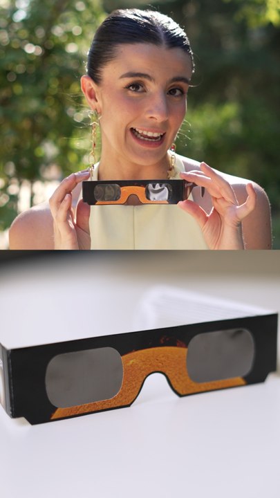 Guía para usar las gafas especiales durante el eclipse