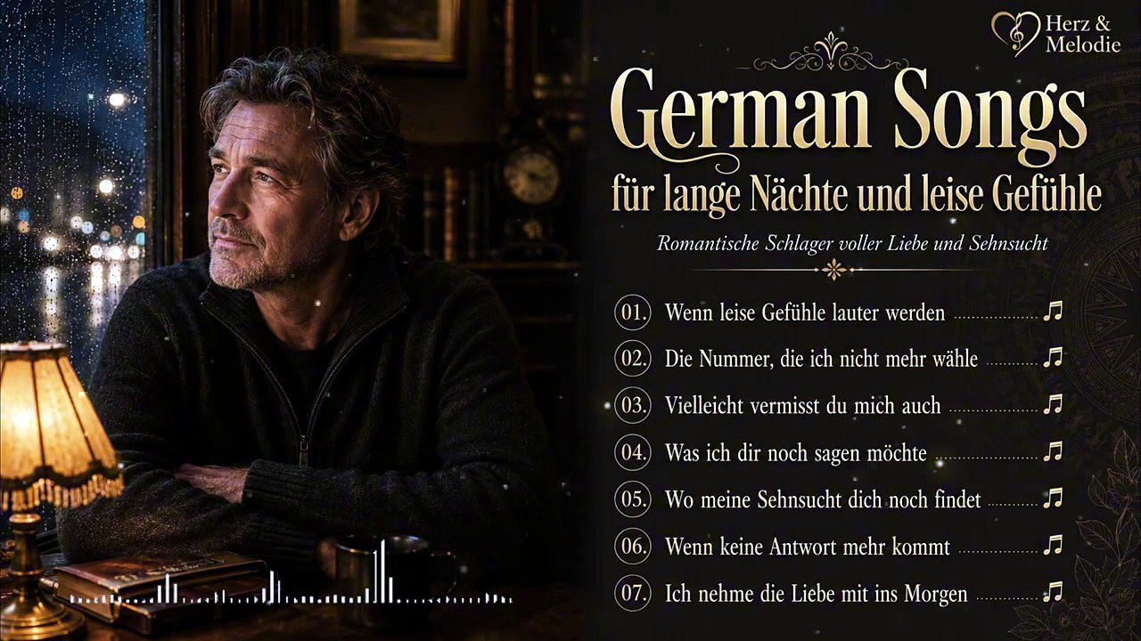 German Songs für lange Nächte und leise Gefühle | Romantische Schlager voller Liebe und Sehnsucht