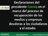 Ecuador, Rafael Correa Declaraciones grupo Isaias 1 de 2