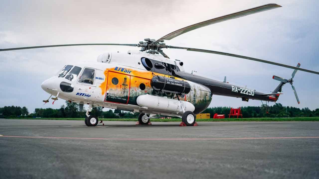 Mi-8MTV-1 receives exclusive livery honoring oil exploration pioneer in Siberia