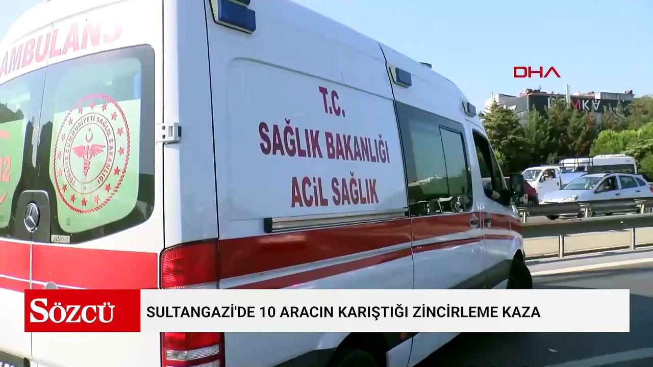 Sultangazi'de 10 aracın karıştığı zincirleme kaza