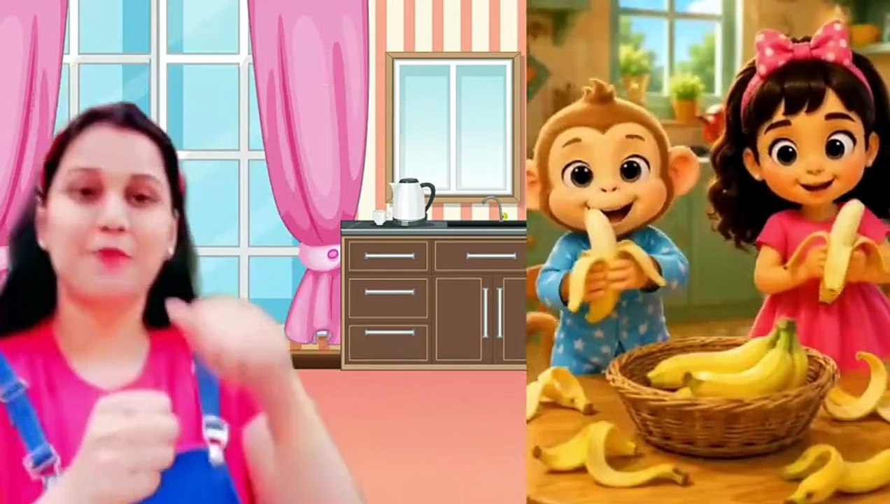 Banana Song for Kids  _ Yummy Banana Nursery Rhyme _ Toddler Learning Song