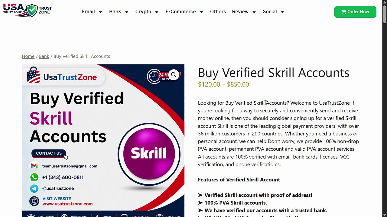 Top 10 Platforms to Buy Verified Skrill Accounts Online
