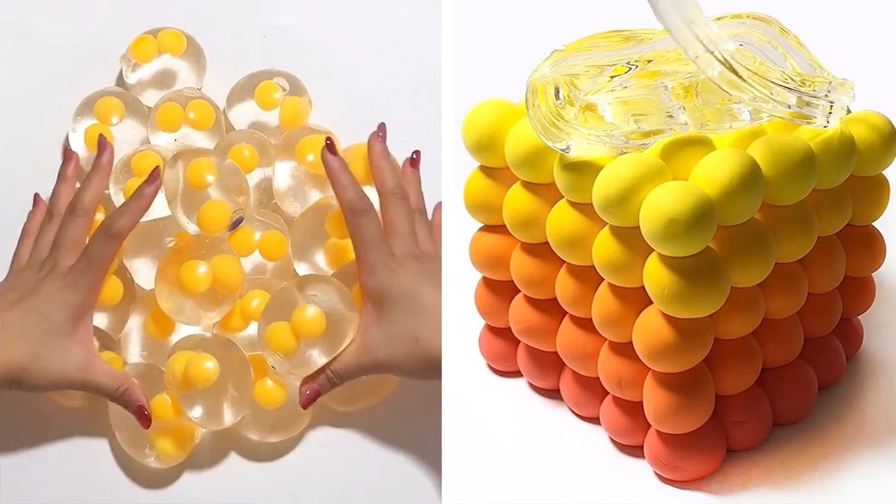 Colourfull, Popping And Satisfying Slimes You've Seen - Relaxing Slime 2024
