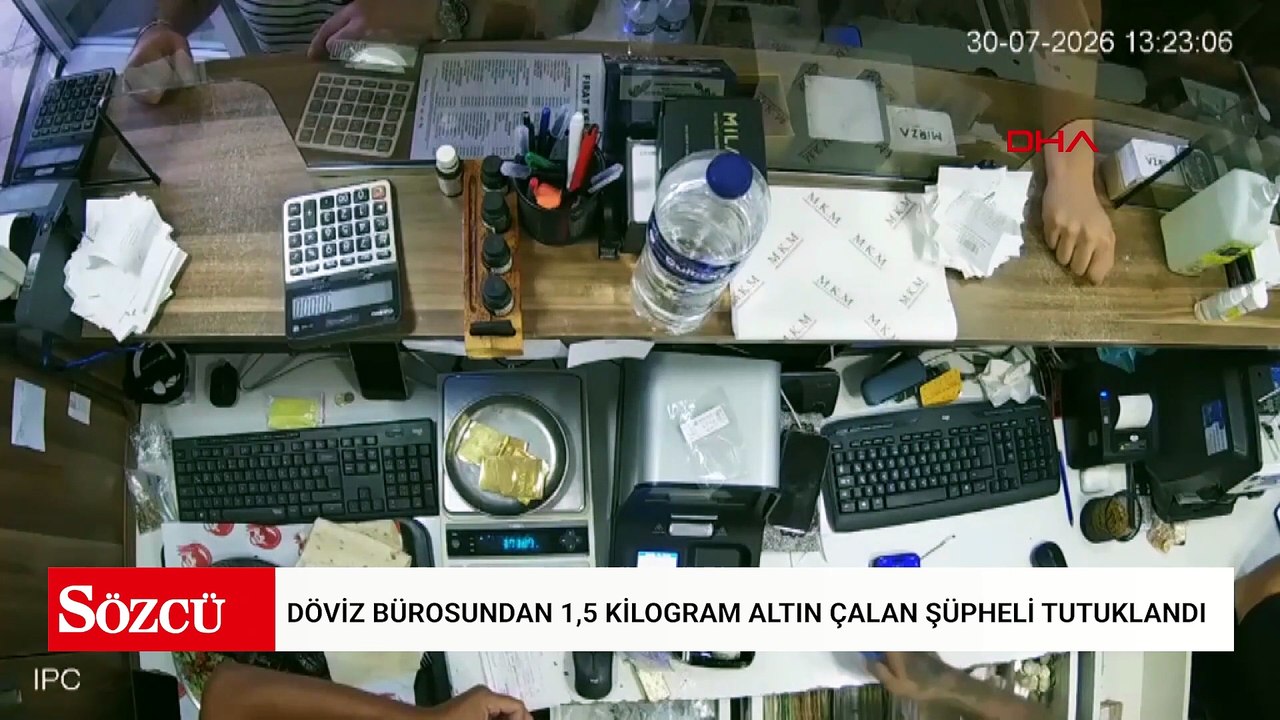 Sancaktepe’de döviz bürosundan 1,5 kilogram altın çalan şüpheli tutuklandı