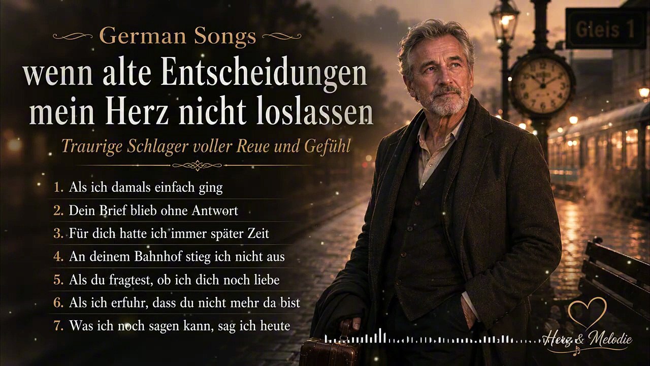 German Songs wenn alte Entscheidungen mein Herz nicht loslassen | Traurige Schlager voller Reue