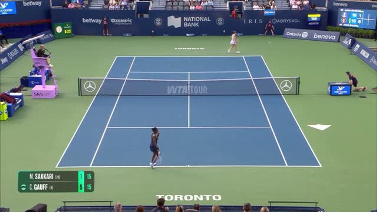 Highlights: Gauff lässt Sakkari keine Chance