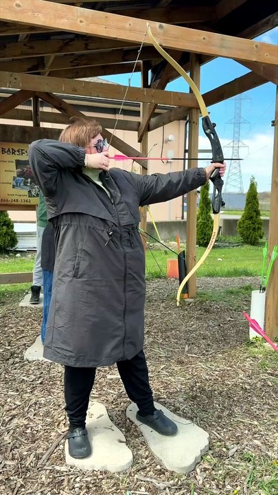 First-Time Archer Hits a Bullseye! 🏹🎯
