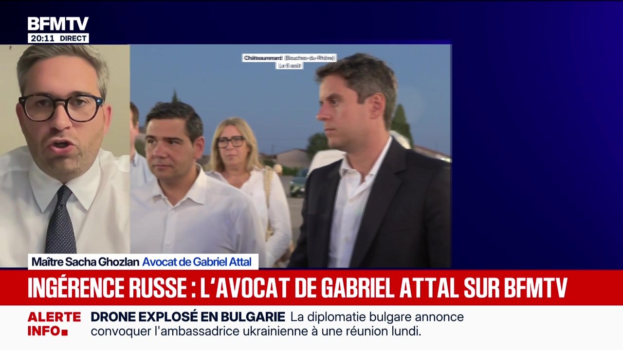 Ingérence russe : l'avocat de Gabriel Attal sur BFMTV - 08/08