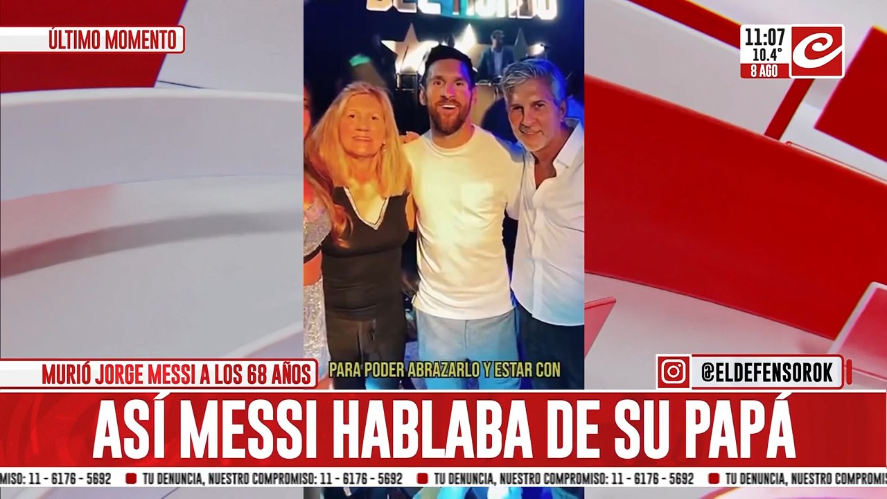 Así hablaba Lionel Messi de su papá: "Esperaba que llegue para abrazarlo"