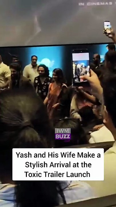 Yash and His Wife Make a Stylish Arrival at the Toxic Trailer Launch in Bengaluru. IWMBuzz is exclusively covering the much-awaited