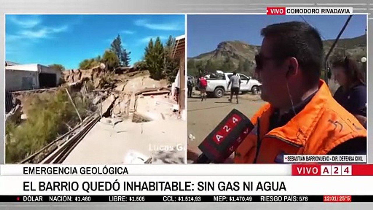 Comodoro Rivadavia: la zona del desastre